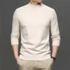 Pullover COODRONY Herbst Winter Pullover Männer Dicke Warme Mock Neck Pullover Reine Farbe Rollkragen Strickwaren Herren Casual Marke Kleidung Z1062 Y2210