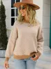 Damen Strick T-Shirts Damen Marke Herbst Winter Pullover Frauen Lose Gestreifter Pullover Lässiger Pullover Gestrickt Chic Basic Damen Pullover Tops Weiblich 221007