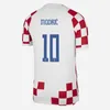 2022 Croatia National Team Mandzukic Soccer Jerseys Brekalo Modric Perisic Kalinic Camicia da calcio Kalinic 22 23 Rakitic Cro Kovacic Jersey Jersey uomo Kid Kit Uniformi