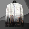 Sweaters 2022 Gradient Letter Printing Cardigan Men Sweter Korean Coat Designer Autumn Fashion Knit Jacket Y2210