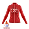 Racing Jackets Ropa Ciclismo Winter Thermal Fleece Cycling Jersey Long Sleeve Bicycle Clothing Mallot Mujer