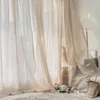 Gordijn mrtrees Japanse stijl tule gordijnen voor woonkamer linnen volie slaapkamer pure blinds raam gordijnen