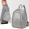 Zaino donna uomo stile vera pelle moda borse casual zainetto per ragazza piccola zaino per laptop aziendale borsa di ricarica zaino sportivo zaini per esterni 6641