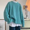 Maglioni Privathinker Waffle Maglione girocollo oversize Tinta unita Moda Harajuku Maglioni da uomo Autunno Casual Pullover lavorato a maglia Y2210