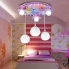 Lampadari Modern Girl Bedroom Decor Luci a led per camera Lampadario per interni Illuminazione Lampade a soffitto Decorazione vivente