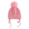 Haaraccessoires Kinderen Winterhoeden voor geboren jongens gebreide hoed Toddler Girl Cap Children Baby Pography Props Boy Warmer Stuff