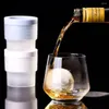 Bakvormen stapelbare cirkelvormige ijs ijsvorm siliconen kubus diy bal ronde gelei maken mal voor cocktail whisky drink molde