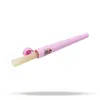 rook accessoire horzel Roze plastic Kruid Vloeipapier Tabak Roller Cone Joint buizen met Doob Tube Sigaret Rolling storage Tool