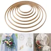 Andere evenementenfeestjes 10 stks bamboe ring houten cirkel rond ronde catcher home decor diy hoepel voor bloemkrans tuin plant hangende mand 221007