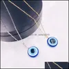 Colliers Pendentif Collier Oeil du Diable Résine Bleue Double Face Pendentif Colliers Simple Femmes Bijoux 3 2NH Q2 Drop Livraison 2021 Pendan Dh8Rq