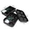 Moules de cuisson Plateau de glace Moule Silicone Cube carré de qualité alimentaire réutilisable Bar Pub Blocs de vin pour congélateur avec couvercle