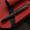 Fountain Pens Hongdian N6 Siyah Piston Kalem Reçine EF/F/Uzun Bıçak Nib Güzel Torpido Bulut Mühür Kapağı İş Ofis Yazma Hediyeler 221007