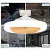 Ventilateur de plafond avec lumière intégrée, moderne, 3 pales durables, lumières à 3 niveaux, lampes à synchronisation intelligente