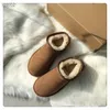 2023 Classic Warm Boots Snow Boot Enkle Boots Dames Mini Half Winter Full Fur Fluffy Furry Satijnen Booties Slippers US4-12 aanpasbare kleuren