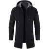 Men's Jackets Autumn And Winter Cashmere Cardigan Chenille Outer Sweater Coat Windbreaker 221006