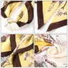 Headbands AWAYTR 70CM Square Scarf Turban Headband for Women's Hair Accessories Flower Print Ribbon Hairband Bow Hair Rope Head Kerchief T221007