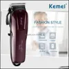 Shaver Kemei 2600 Professional Electric Hairmmer Beard Shaver 100-240V Reckarable Cliper Titanium Cnife Cutting Hine Bdesybag DHG9L