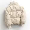 Womens Wool Blends Short Winter Jacket Women Parka Coat Top Donna Warm Thick korean Quilted Sport piumino Qulited Abbigliamento Casual coreano 221007