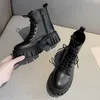 Boots Platform Women Shoes для зимней лодыжки сексуально панк -мотоцикл женские пинетки 221007