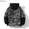 Giù Parka da uomo Una Reta S-XXL Cappotto da uomo invernale Nuovo Cappotto Parka in lana di agnello con cappuccio Abbigliamento uomo sciolto Giacca da uomo in pile di grano Cappotto geometrico T221006