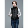 Parkas en duvet pour femmes Slim femmes vers le bas gilets printemps automne manteau Ultra léger sans manches manteau en duvet de canard col montant gilet Portable gilet femme 221007