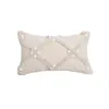 Pillow Bohemian Cotton Linen Cover Handmade Ball Flocking Pillowcase Home Decor Sofa Decorative Case Waist