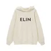 Men's Hoodies & Sweatshirts Brand Fashion New CLINE Letter Printed Loose Autumn Winter Long Sleeve Hoodie for Men and Women Gray