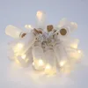 Cordes bocal en verre avec 20 lumières à piles délicates de mode LED blanc chaud pour la décoration d'Halloween de fête de Noël en plein air