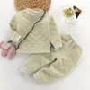 Clothing Sets Winter Baby Kids Thermal Underwear Suit Three Layers of Warmth Children Clothes Set Spring Girls Boys Pajamas Autumn Kid Outfits 221007