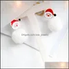 Dangle Chandelier Christmas Series Drop Earrings Cartoon Deer Santa Claus Wool Tassel Mashion Modelry Girls Girls Deli Bdejewelry Dhans