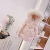 Down Coat Korean Autumn Winter Girl Parkas Waterproof Shiny Warm Long Outterwear 5 14 år Kids Teenage Jacket Outfit 221007