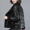 Women's Down Parkas Jackets vinterjacka rockar koreansk stil kvinna estetisk puffer långa kläder kvinnliga kläder kappa ner parka kvinnors huva 221007