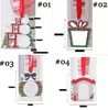 Süblimasyon beyaz boş metal Noel dekorasyonları ısı transferi Noel baba kolye diy Noel ağacı süslemeleri hediyeler