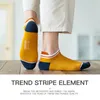 Herrstrumpor 4 par Cotton Man Short Socks Fashion Breattable Ankle Bekväm rolig matchande Casual Male Street Style Plus Size EU 3946 221007