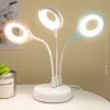 Book Lights 5V USB LED Desk Lamp 2.5W Foldable Curved Study Room Reading Table Light with Charging Port Night Lights