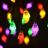 Cordes Solaire Extérieur 30 LED Guirlandes Fantôme Sourire Lampe Lumière Étanche Pour Jardin Patio Cour Maison Fête De Noël