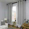 Kurtyna amerykański stały kolor bawełniany zasłony lniane proste nowoczesne sypialnia salonu krótkie okno wykuszowe