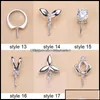 Smycken Inställningar Smycken Inställningar Partihandel 925 Sterling Sier Pendant Zirkon Solid Pearl Halsband 18 Styles Mode För Kvinnor Bdedome Dhy8E