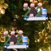 クリスマスデコレーション装飾品ギフトサンタクロース雪だるまのトナカイおもちゃ人形の家のハングオーナメント装飾2022