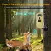 HC901 WiFi Outdoor Hunting Camera Solar Panel 전원 트레일 트레일 트레일 카메라 나이트 시력 방수 게임 야생 동물 카메라 모니터