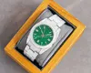 5 Star Super Watch Full Diamond NF V5 Version 5 Färg 2813 Automatisk rörelse Wristwatch 41mm 124300 Green Dail Sapphire Men Watches 18K White Gold