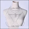 Belly Chains Metal Ladies Body Belly Chains Sexy Style Hollow Bikini Breast Chain Decoration Jewelry 12 D3 Drop Delivery 2021 Bdejewel Dhyuc