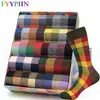 Mens Socks Casual Business Dress High Quality Happy Combed Cotton Fashion Harajuku Plus Size Gift 221007