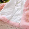 Casaco de baixo para meninas algodão de inverno acolchoado de inverno as crianças mantêm quente e espesso zíper de roupas para meninas de menina 221007