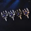 Broschen Vintage Metall Drachen Schwert Brosche Pin Tier Strass Anstecknadeln Herren Anzug Hemd Abzeichen Corsage Schmuck Zubehör