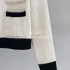 Womens Knits Tees Small Fragrance Style Elegant Cropped Cardigan Women Vintage Buttons Long Sleeve Knitted Sweater Korean Crewneck Knitwear