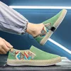 Scarpe eleganti Lino estivo da uomo Appartamenti casual traspiranti Espadrillas da uomo Mocassini Fashion Boy Canvas Fisherman Driving Footwear 221007