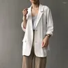 Women's Suits White Women Blazers 2022 Formal Wear Female Jacket Classic Single Breasted Orange Thin Office Lady Spring Blazer Jackets