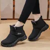 Сапоги Women Snow Flat Shoes для скольжения на платформе Ladies Fur Angle Водонепроницаемая мода Botas Mujer Winter 221007