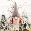 Natale fatto a mano Gnomo svedese scandinavo Tomte Santa Nisse Nordic Peluche Elfo Giocattolo Tavolo Ornamento Decorazioni per l'albero di Natale GWB16051